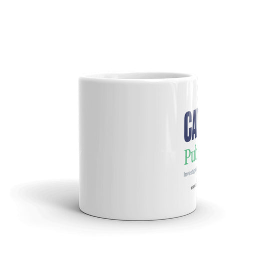 White glossy mug